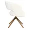 Eetkamerstoel Luca naturel met brons frame