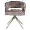 Eetkamerstoel Luca taupe met beige frame