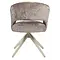 Eetkamerstoel Luca taupe met beige frame