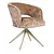 Eetkamerstoel Luca kaneel met beige frame