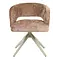 Eetkamerstoel Luca kaneel met beige frame