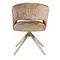 Eetkamerstoel Luca kaneel met beige frame