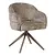Eetkamerstoel Lio taupe met anodic brown frame