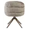 Eetkamerstoel Lio taupe met anodic brown frame
