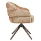Eetkamerstoel Lio kaneel met anodic brown frame