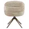 Eetkamerstoel Lio beige met anodic brown frame