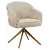 Eetkamerstoel Lio beige met brons frame