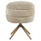 Eetkamerstoel Lio beige met brons frame