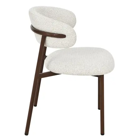 So True by Troubadour Eetkamerstoel Ryo naturel met walnoot frame