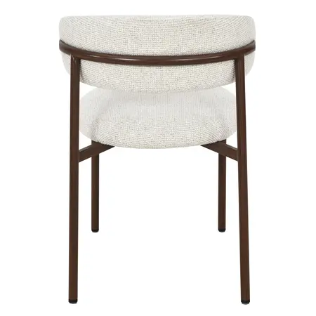So True by Troubadour Eetkamerstoel Ryo naturel met walnoot frame