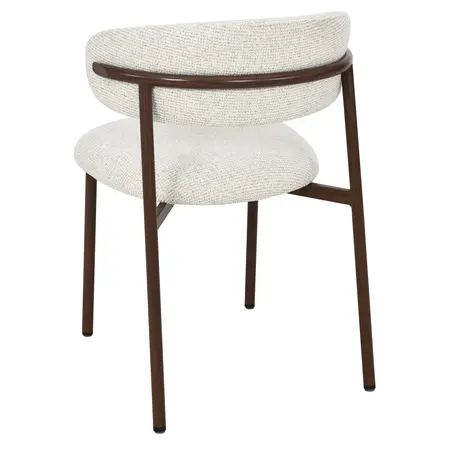 So True by Troubadour Eetkamerstoel Ryo naturel met walnoot frame