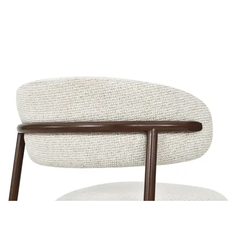 So True by Troubadour Eetkamerstoel Ryo naturel met walnoot frame
