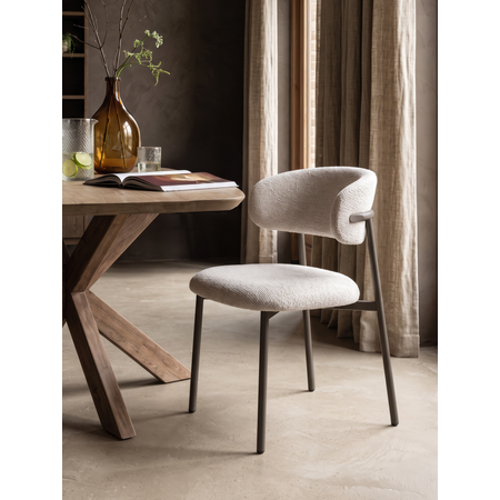 So True by Troubadour Eetkamerstoel Ryo naturel met brons frame
