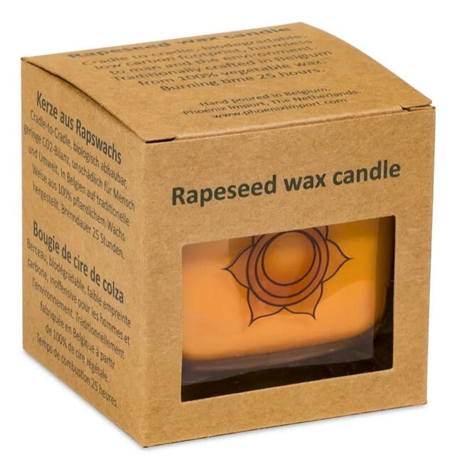 Koolzaadwas Ecologische Geurkaars 2e Chakra
