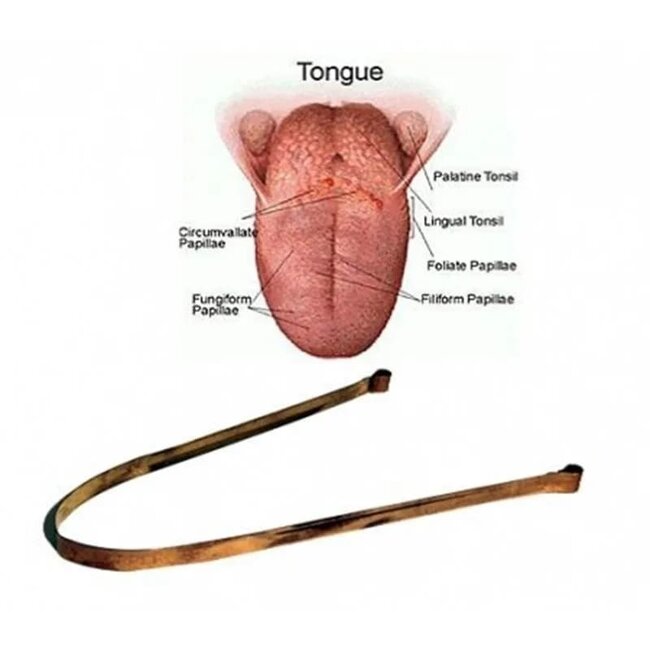 Koperen Tongreiniger - Effectief voor Mondhygiëne
