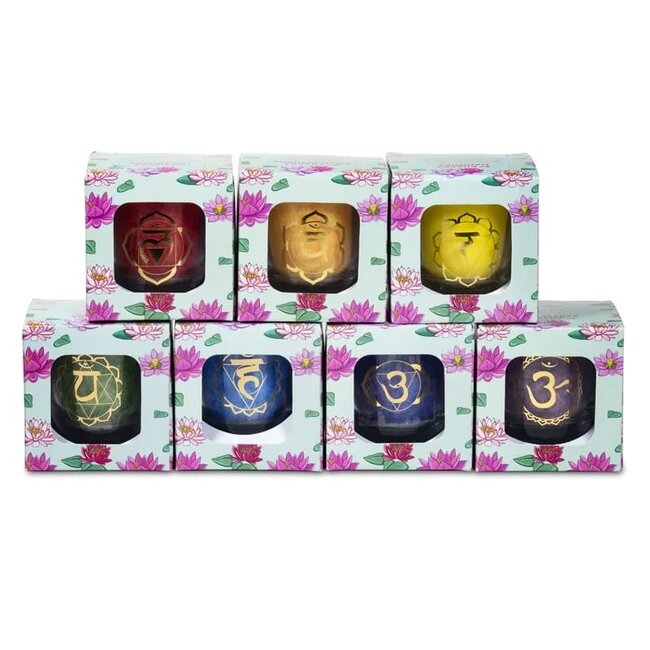 Chakra Votief Geurkaarsen Set - 7-delige Geschenkdoos