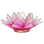 Mani Bhadra Lotus sfeerlicht roze/lichtroze goudrand