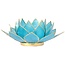 Lotus sfeerlicht blauw 5e chakra goudrand