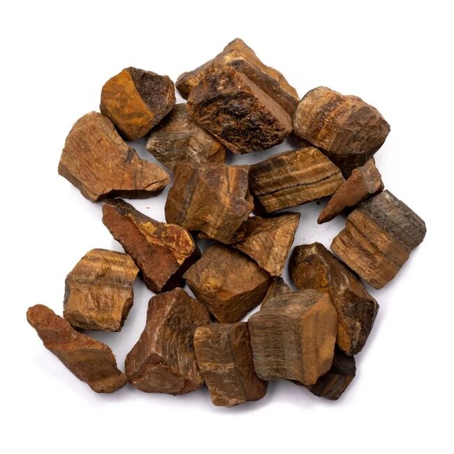 Ruwe gouden tijgeroog mineraal