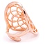Ring seed of life roze goudkleur
