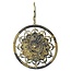 Oorbellen Lotus Mandala Messing Goudkleurig