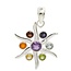 Hanger Chakra Stralende Ster 925 Zilver