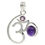 PuurSpirits OHM Hanger 925 Zilver met Amethist