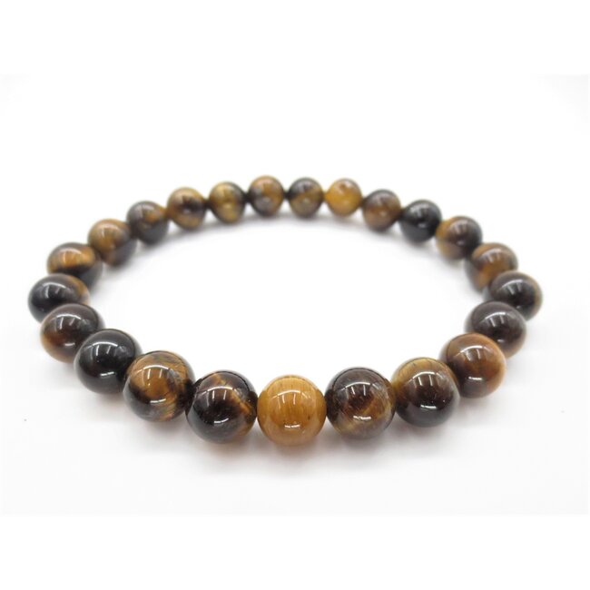 PuurSpirits Tijgeroog Armband  in een Luxe Cadeau Doos