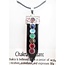 Ketting Onyx Hanger met 7 Chakra in Cadeaudoos