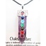 Ketting Amethist Hanger met 7 Chakra Stenen