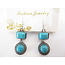 Sieraden Set Turquoise Ketting en Oorbellen - Julia