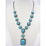 Sieraden Set Turquoise Ketting en Oorbellen - Julia