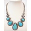 Sieradenset Turquoise Ketting en Oorbellen - Alexia