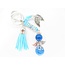 Engel Edelsteen Sleutelhanger Blauw Agaat