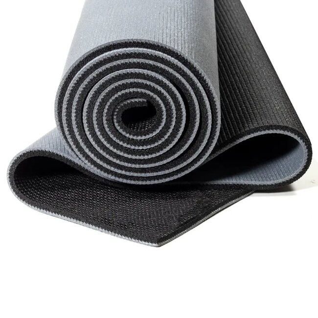 Yogamat Deluxe - 60x183x0.6 cm - Antraciet - PVC