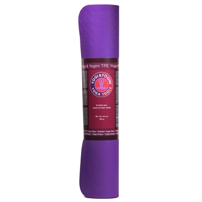 Yogi & Yogini  Yogi & Yogini Premium TPE Yogamat Paars