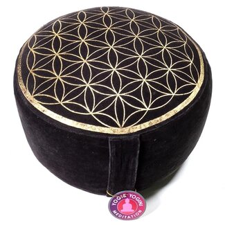 Meditatiekussen Vintage Look Bloem des Levens