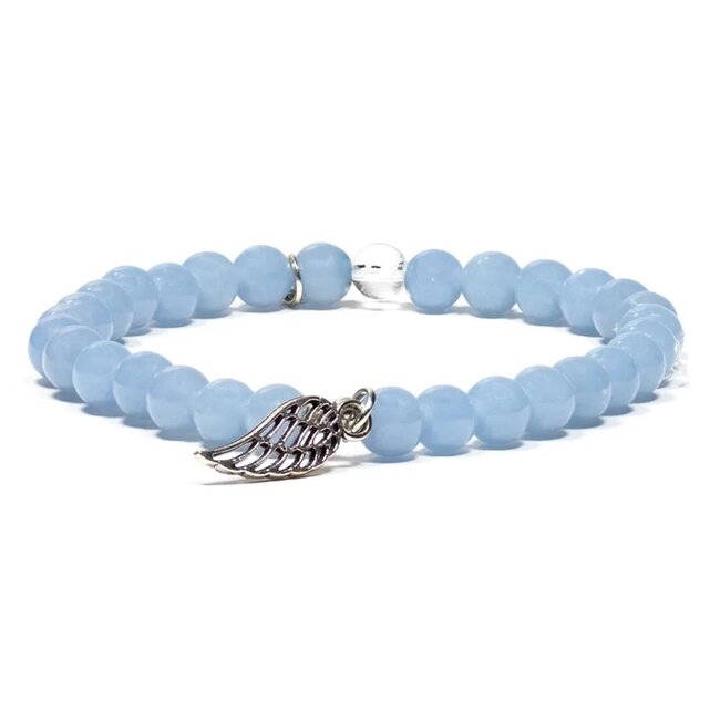 Armband Angeliet Engelenvleugel 6 mm Kralen