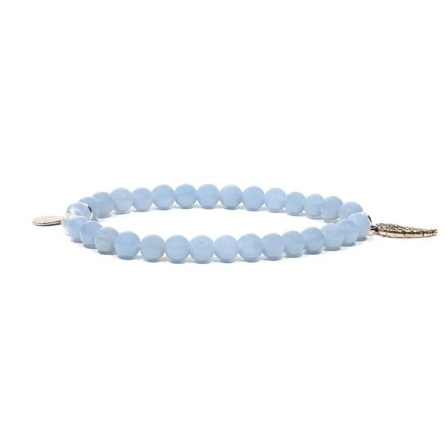 Armband Angeliet Engelenvleugel 6 mm Kralen