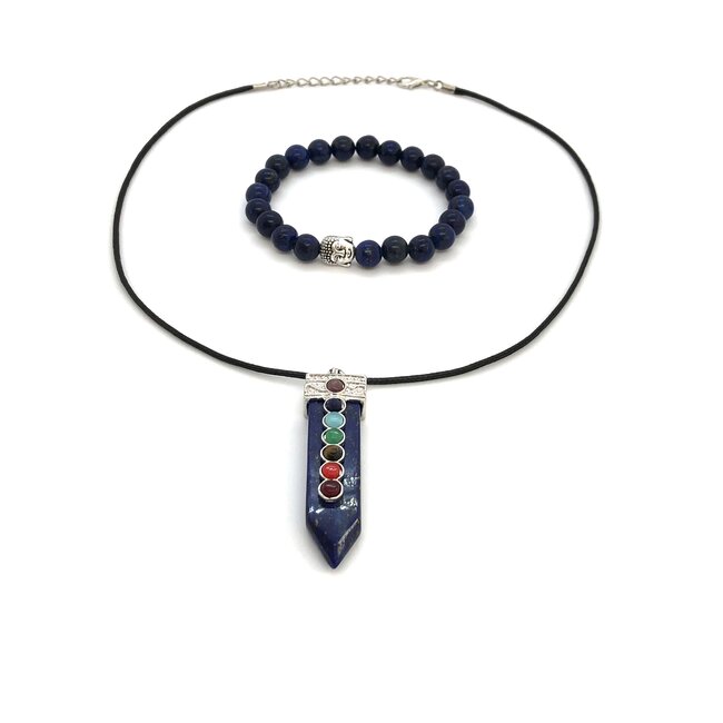 Sieraden Set Lapis Lazuli in Luxe Cadeau Doos