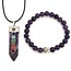 Sieradenset Amethist 7 Chakra Hanger in Cadeaudoos