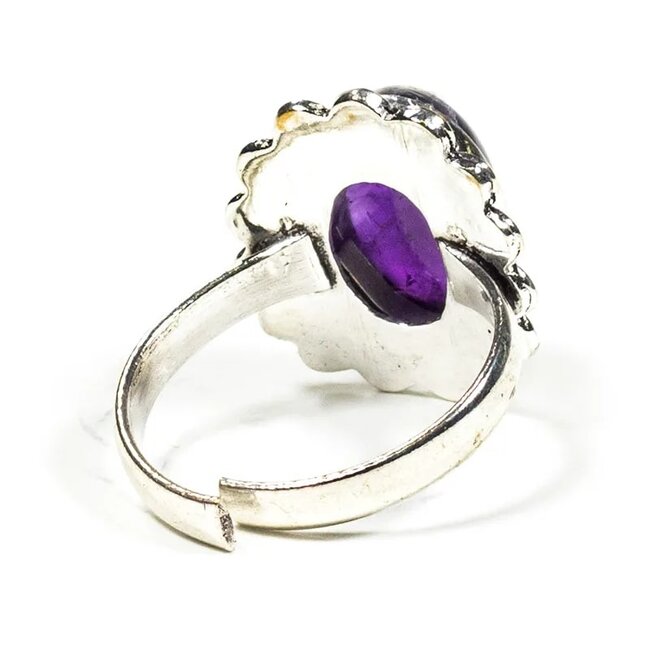 PuurSpirits Ring met Amethist Edelsteen