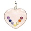 Hartvorm Chakra Hanger Rozenkwarts