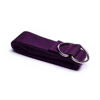 Yoga Riem D-Ring Paars Katoen
