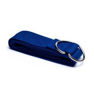 Yogi & Yogini  Yoga Riem D-Ring Blauw Katoen