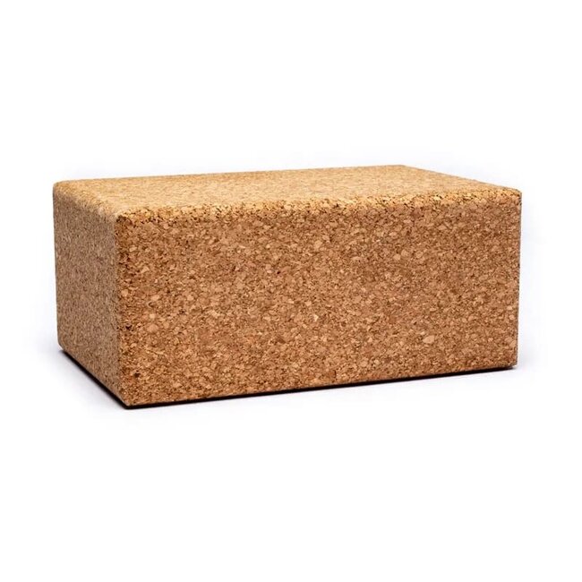 Yoga Steunblok - Rechthoekig Kurk - 22.7x15x10 cm