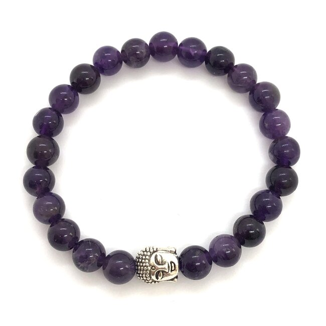 Sieradenset Armband Ketting Amethist 7 Chakra