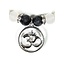 Sieradenset Armband Oorbellen Labradoriet Witte Agaat