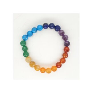 PuurSpirits Armband met 7 Chakra Edelstenen - 18 cm