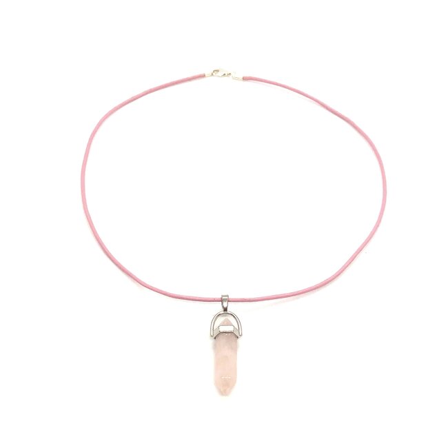 Sieraden Set met  Rozenkwarts Edelsteen